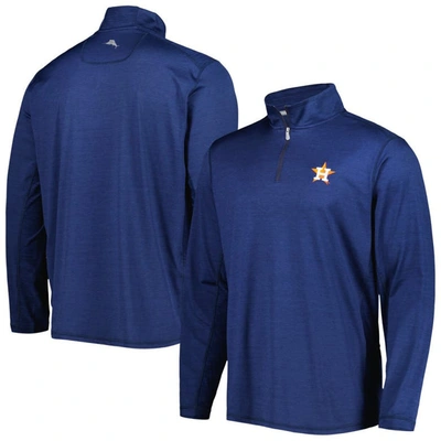 Tommy Bahama Navy Houston Astros Delray Islandzone Half-zip Top