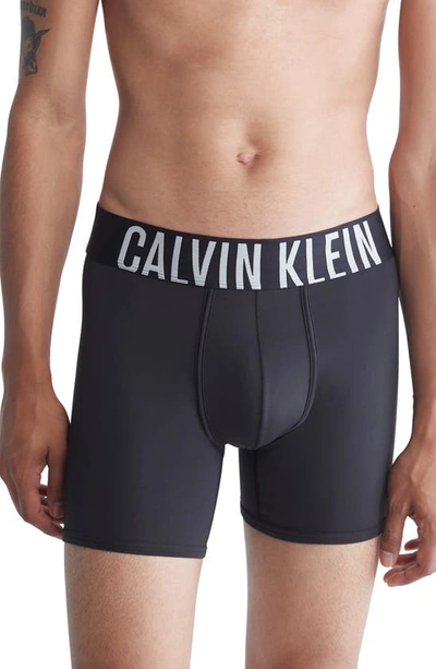 Calvin Klein 3-pack Boxer Briefs In Black- Exact/samba/silver Haze