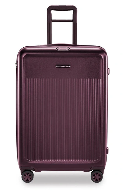 Briggs & Riley Medium Sympatico Expandable 27-inch Spinner Packing Case In Plum