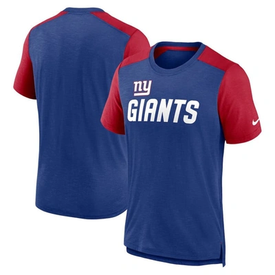 Nike Men's Color Block Team Name (nfl New York Giants) T-shirt In Blue