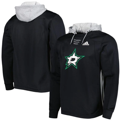 Adidas Originals Adidas Black Dallas Stars Skate Lace Primeblue Team Pullover Hoodie