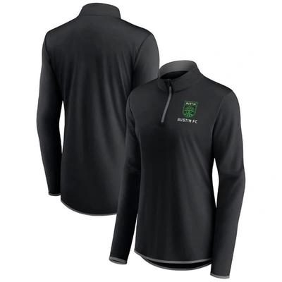 Fanatics Branded Black Austin Fc Worth The Drive Quarter-zip Top