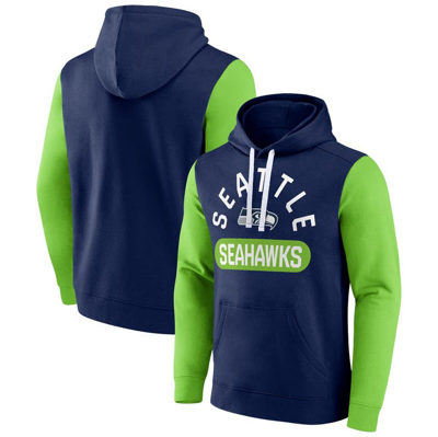 Fanatics Branded College Navy Seattle Seahawks Extra Point Pullover Hoodie