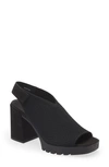 Eileen Fisher Cue Knit Sandal In Black