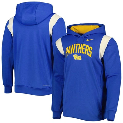 Nike Royal Pitt Panthers 2022 Sideline Performance Pullover Hoodie
