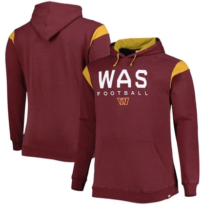 Fanatics Men's Burgundy Washington Commanders Big And Tall Call The Shots Pullover Hoodie