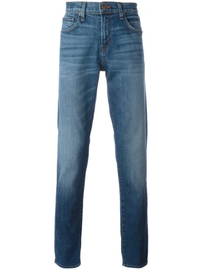J Brand Kane Slim Straight Leg Jeans In Blue