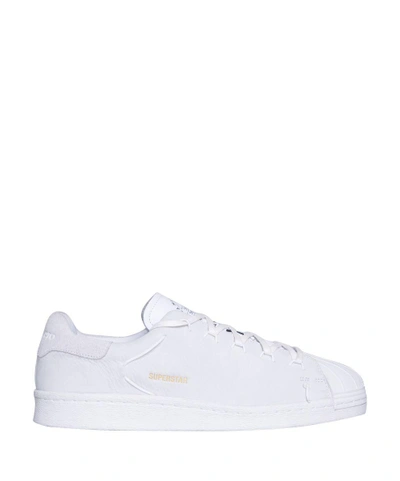 Y-3 Super Knot Leather Sneakers In Bianco