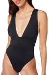 L*space L Space Katniss One-piece Swimsuit In Black