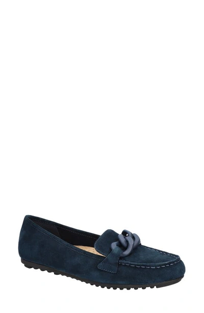 Bella Vita Women's Cullen Comfort Loafers In Navy Suede Leather