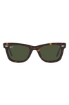 Ray Ban Square Acetate Sunglasses In Green Black