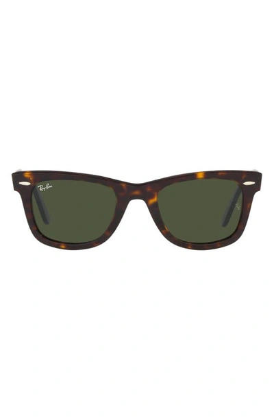 Ray Ban Square Acetate Sunglasses In Green Black