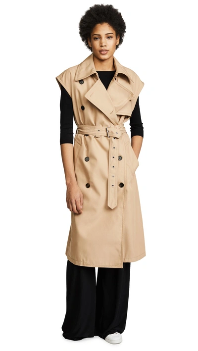 3.1 Phillip Lim / フィリップ リム Utility Belted Trench Vest In Camel