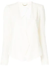 Chloé Deep-v Jacket In White