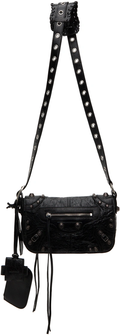 Balenciaga Women's Le Cagole Men Xs Flap Bag In Black