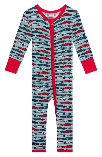 Posh Peanut Babies' Miles Fitted Convertible Footie Pajamas In Open Blue