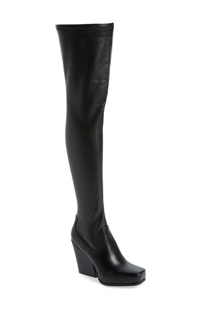 Azalea Wang Zahrah Thigh High Boot In Black