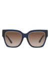 Tory Burch 52mm Gradient Square Sunglasses In Navy