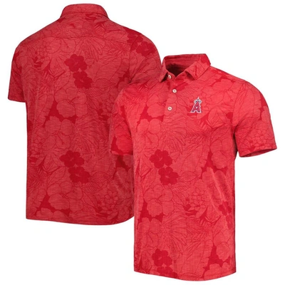 Tommy Bahama Red Los Angeles Angels Miramar Blooms Polo