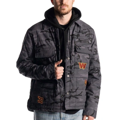 The Wild Collective Unisex  Black Washington Commanders Utility Full-snap Jacket