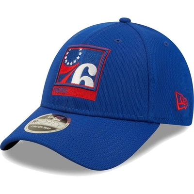 New Era Royal Philadelphia 76ers Framed 9forty Snapback Hat