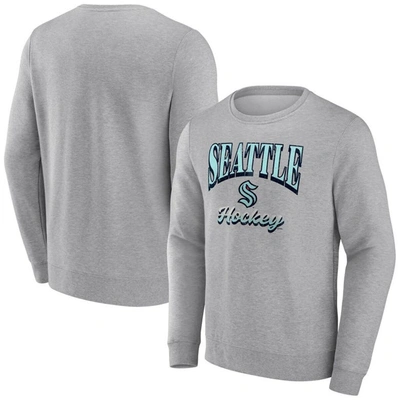 Fanatics Branded Heather Gray Seattle Kraken Special Edition 2.0 Pullover Sweatshirt