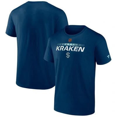 Fanatics Branded Navy Seattle Kraken Special Edition 2.0 Authentic Pro T-shirt