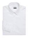 Versace Point Collar Cotton Dress Shirt In White