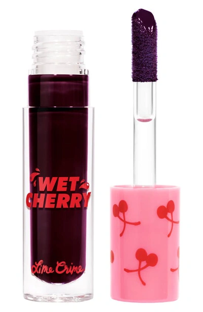 Lime Crime Wet Cherry Lip Gloss In Black Cherry
