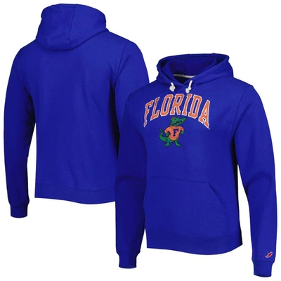 League Collegiate Wear Royal Florida Gators 1965 Arch Essential Fleece Pullover Hoodie