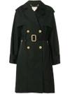 Michael Michael Kors Double-breasted Trench Coat In Black
