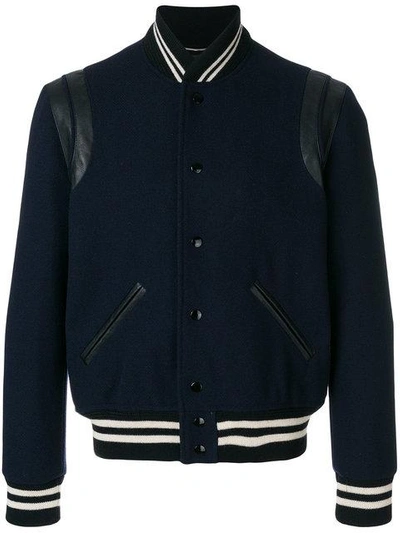 Saint Laurent Classic Teddy Jacket - Blue