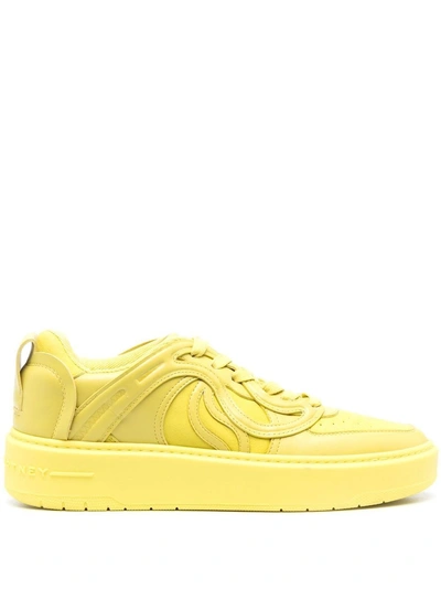 Stella Mccartney Curved Panels Low-top Sneakers In Green