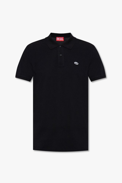 Diesel T-smith-doval-pj Polo Shirt In Black