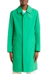 Mackintosh Single-breasted Midi Coat In Green