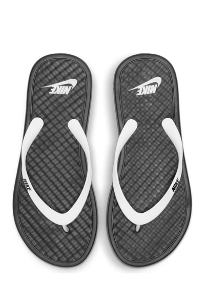 Nike On Deck Flip Flop Sandal In Black/ Black/ White