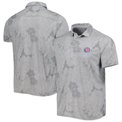 Tommy Bahama Gray Chicago Cubs Miramar Blooms Polo