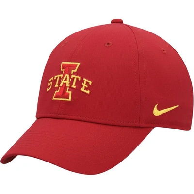 Nike Cardinal Iowa State Cyclones Sideline Legacy91 Performance Adjustable Hat In Crimson
