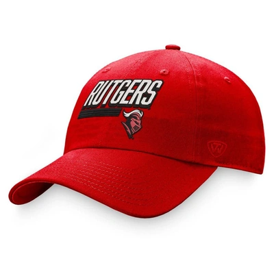 Top Of The World Scarlet Rutgers Scarlet Knights Slice Adjustable Hat