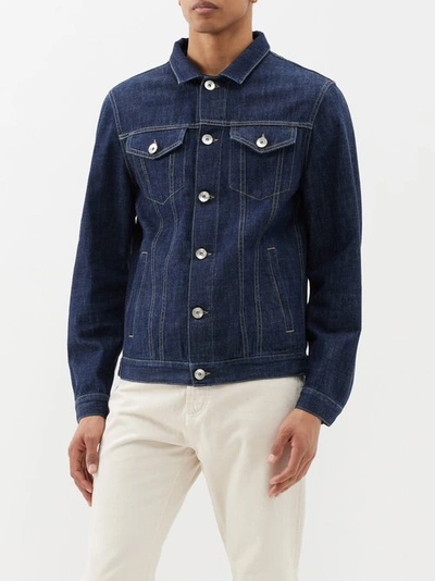 Brunello Cucinelli Denim Four-pocket Jacket In Blue