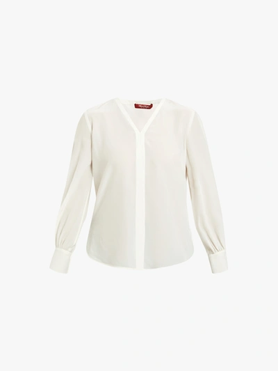 Max Mara White Silk Shirt