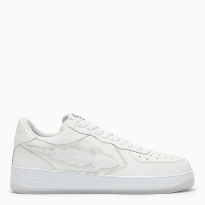 Enterprise Japan White Leather Low-top Sneakers