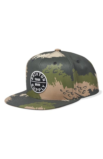 Brixton Oath Iii Snapback Baseball Cap In Camo