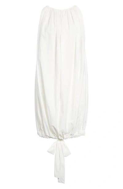 Rick Owens Bubble Hem Cotton Minidress In White