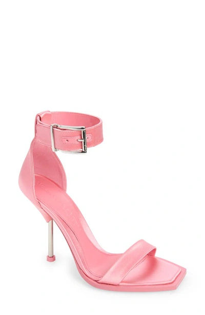 Alexander Mcqueen Ankle Cuff Sandal In Pink