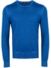 Fay Crew Neck Sweater In Blue