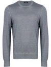 Fay Crew Neck Sweater In Grey