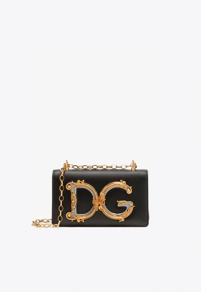 Dolce & Gabbana Dg Girls Crossbody Bag In Black