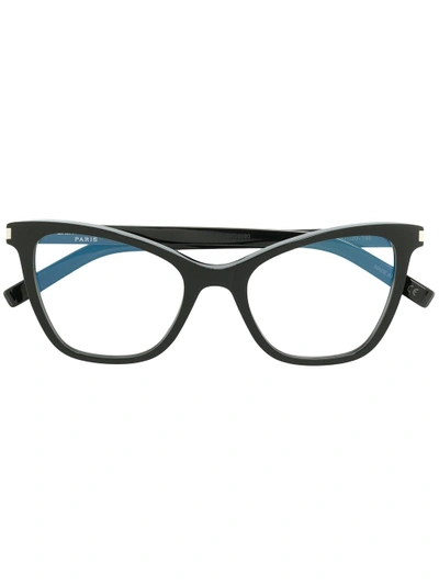 Saint Laurent Eyewear Classic Cat Eye Frames - Black