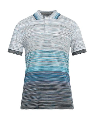 Missoni Space-dyed Cotton Jersey Polo Shirt In Green